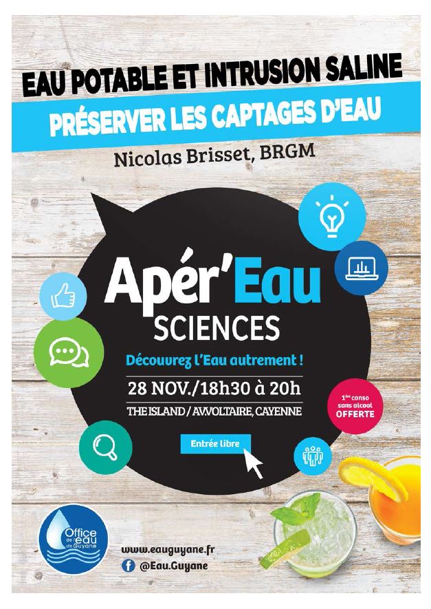 Affiche Apér'Eau Sciences novembre 2019